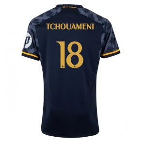 Real Madrid Aurelien Tchouameni #18 Gostujuci Dres 2023-24 Kratak Rukavima